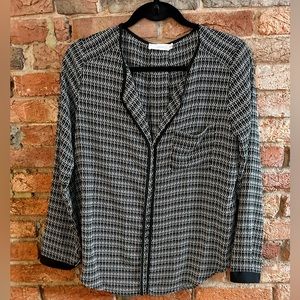 Black and White Printed Blouse